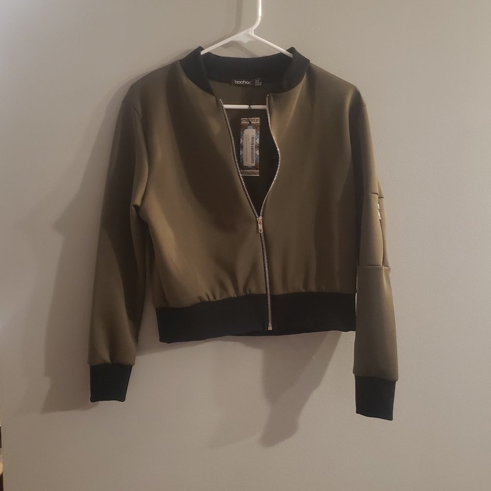 NWT Green Bomber Jacket